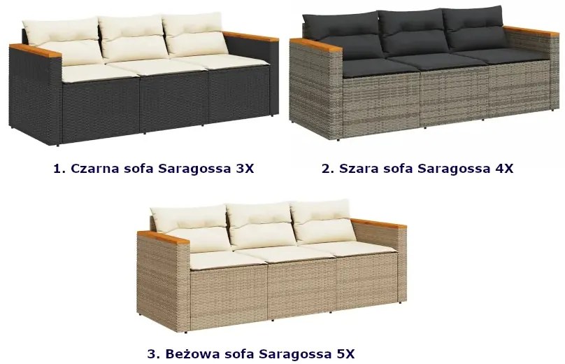 Trzyosobowa sofa ogrodowa W2-S56