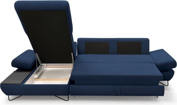 Narożnik LOFT z funkcją spania Regulowane zagłówki i podłokietniki Lewa strona Monolith 77