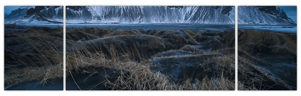 Obraz z widokiem na islandzkie szczyty (170x50 cm)