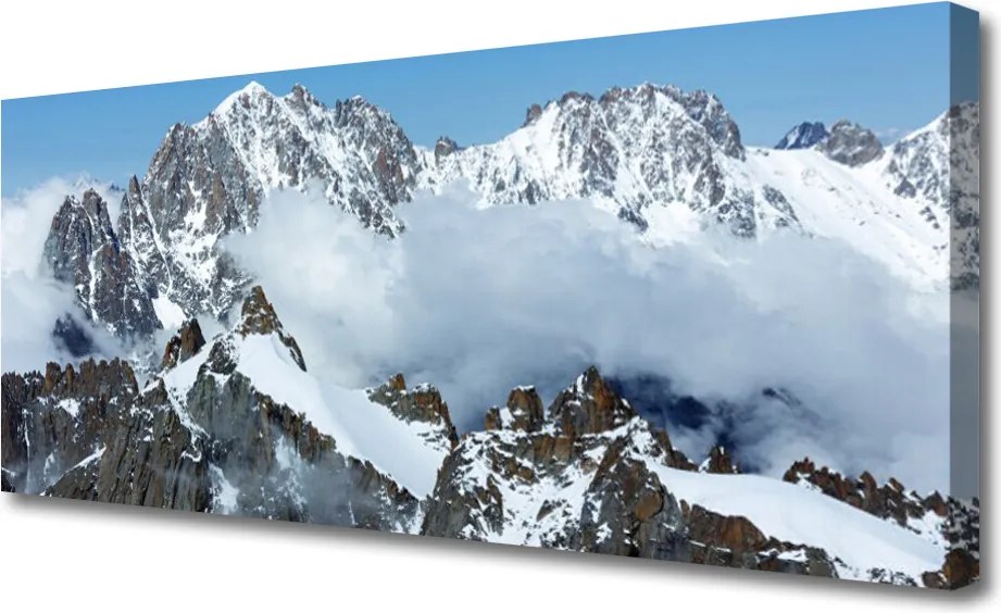 Obraz na płótnie Majestatyczne Szczyty Górskie