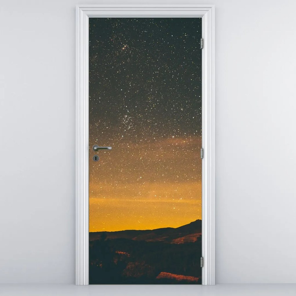 Fototapeta na drzwi - Gwiaździste niebo (95x205cm)
