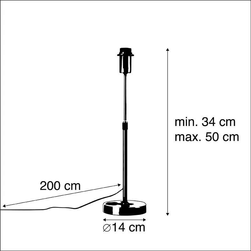 Lampa stołowa brązowa regulowana - Parte Nowoczesny Oswietlenie wewnetrzne