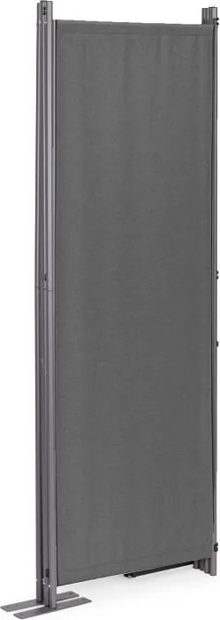 Parawan ogrodowy składany AW-022, 167x216 cm, 4-panelowy, kolor szary