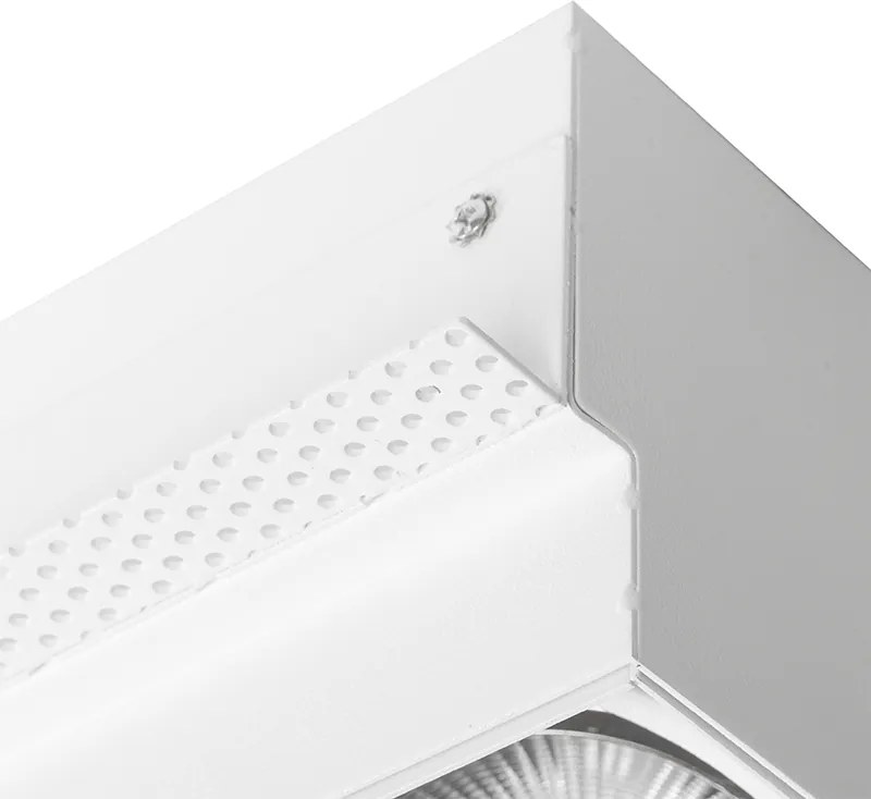 Wpuszczany reflektor biały GU10 AR111 bez obramowania 2-światła - Oneon