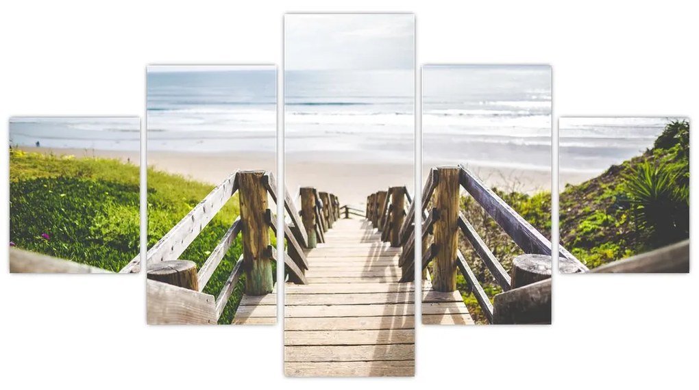 Obraz - Wejście na plażę (125x70 cm)