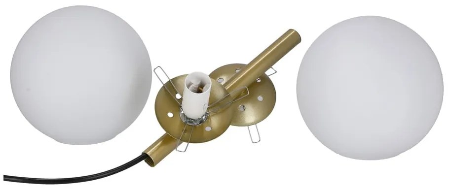 Lampa wisząca w kolorze złota ze szklanym kloszem 32.5x15 cm Duo – Candellux Lighting