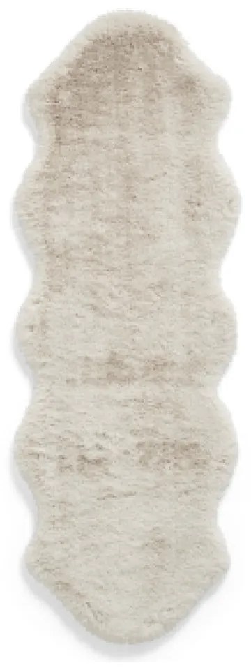 Kremowy syntetyczny chodnik 60x180 cm Super Teddy – Think Rugs