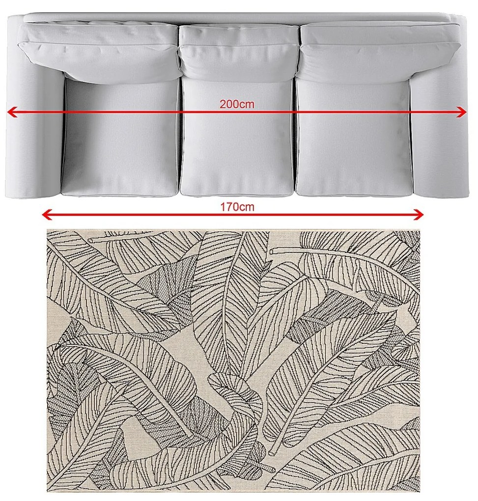 Dywan Cottage beige/black 120x170cm