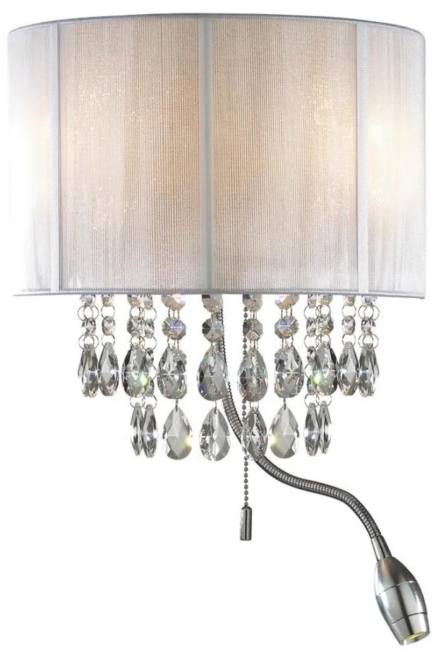 Ideal Lux - Kinkiet LED 2xE14/40W/230V + LED/1W