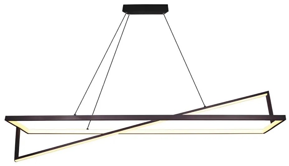 LED Żyrandol ściemnialny na lince LED/45W/230V 3000K 114 cm czarny