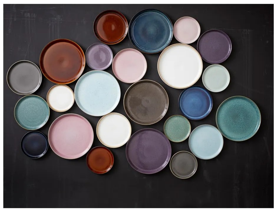 Czarny/w bursztynowym kolorze kamionkowy talerz ø 27 cm Gastro Black/Amber – Bitz