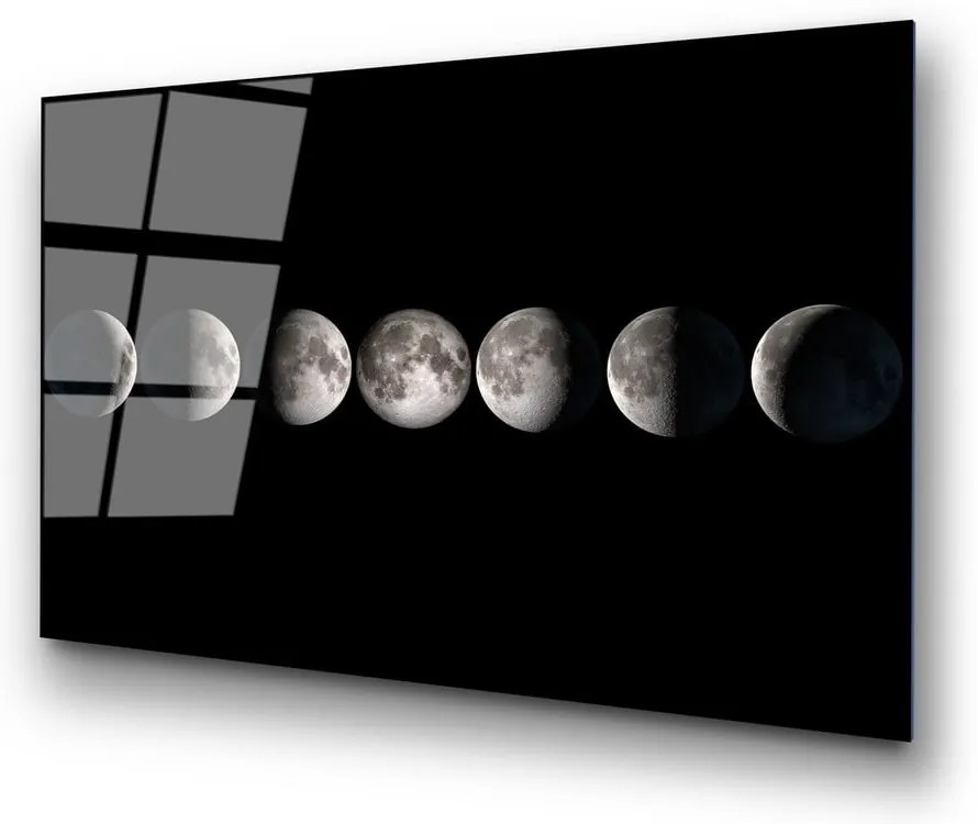Szklany obraz 100x70 cm Moon Phases – Wallity
