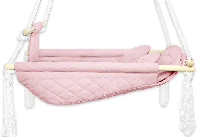 Huśtawka z funkcją spania różowa L3-E19