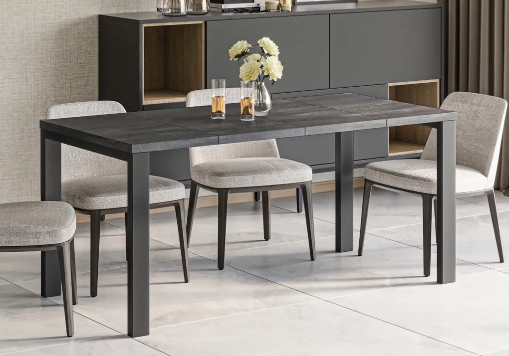 Nowoczesny stół rozkładany Garant beton ciemny