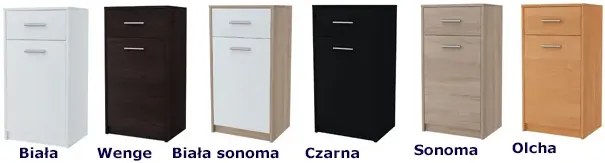 Wysoka komoda czarna S5-T79