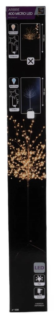 Sztuczne drzewko dekoracyjne, 400 diod LED, 150 cm