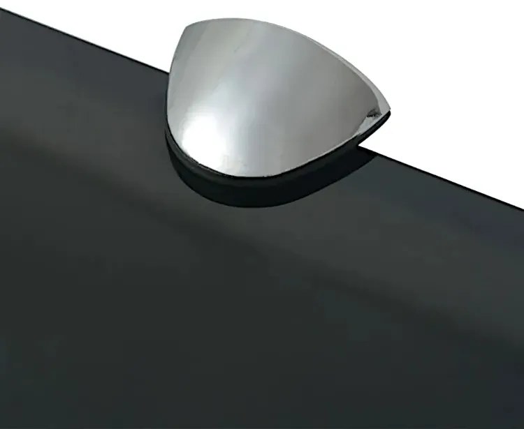 Elegancka czarna szklana półka 40x20 - Imker