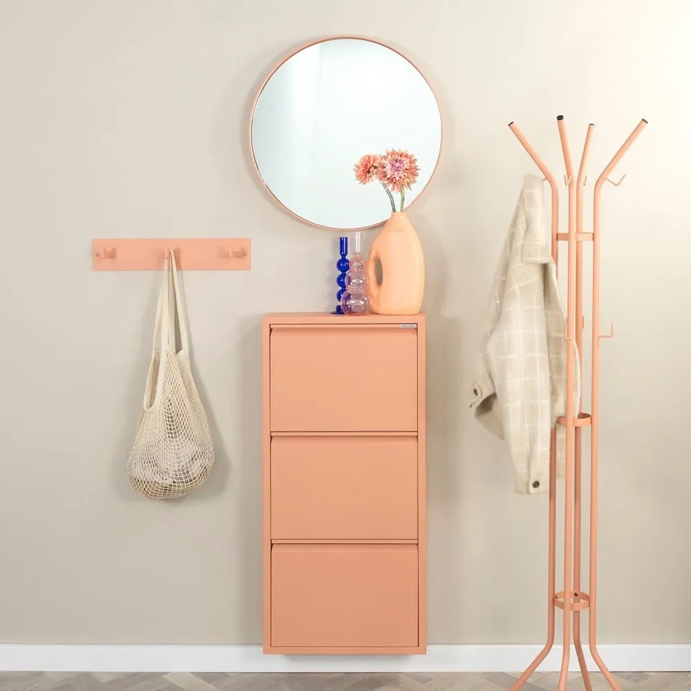 Łososiowy metalowy wieszak ścienny 50 cm Leatherman – Spinder Design