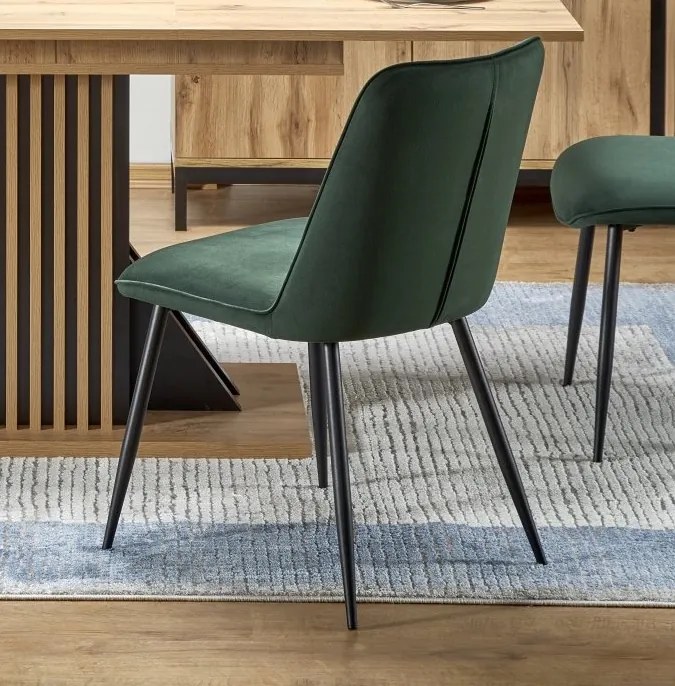 Aksamitne krzesło do jadalni K539