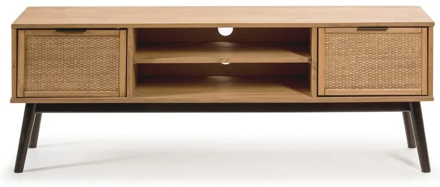 Szafka pod TV z litego drewna sosnowego 140x52 cm Natasha – Marckeric