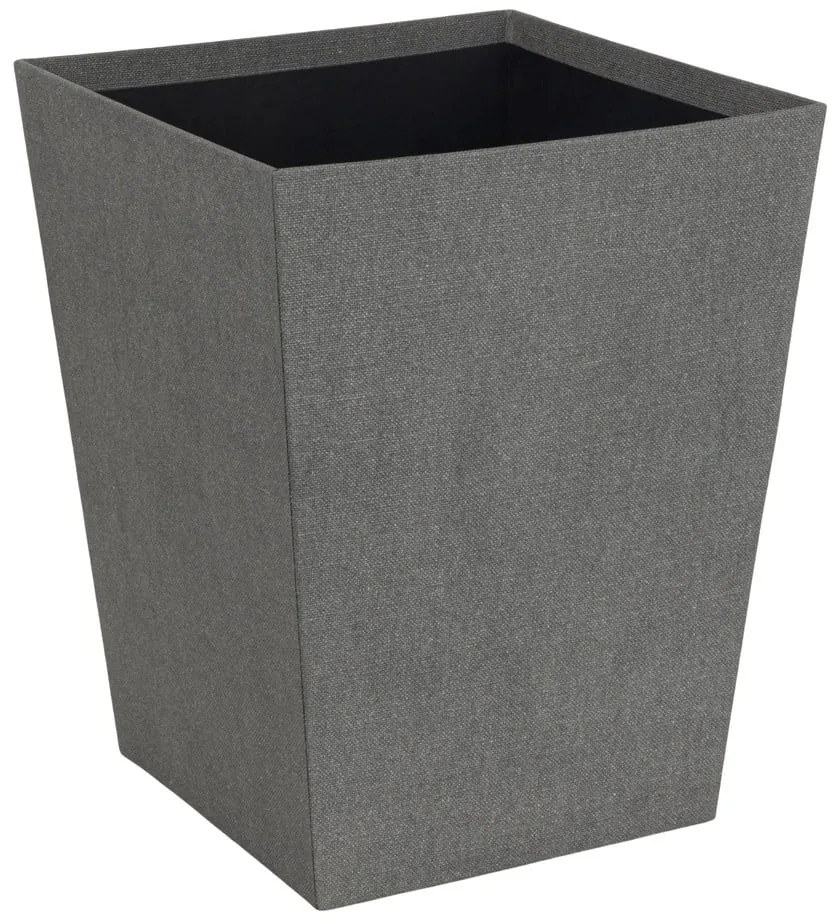 Szary biurowy kosz na śmieci Sofia Canvas Paper Laminate – Bigso