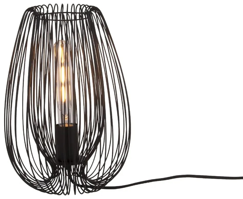 Czarna lampa stołowa Leitmotiv Lucid