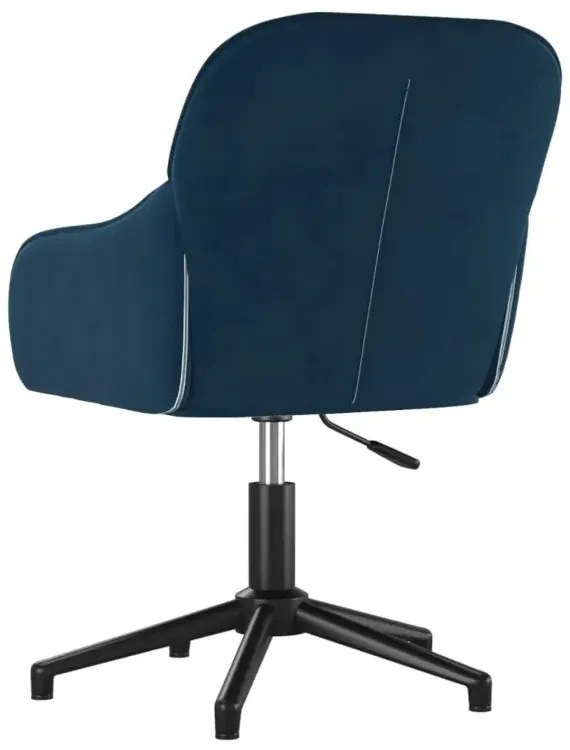 Niebieskie obrotowe krzesło biurowe D4-G06