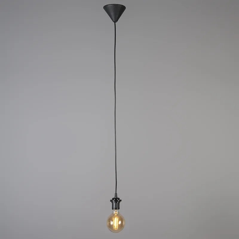 Retro Lampa wisząca czarna 40 cm - Granny Frame
