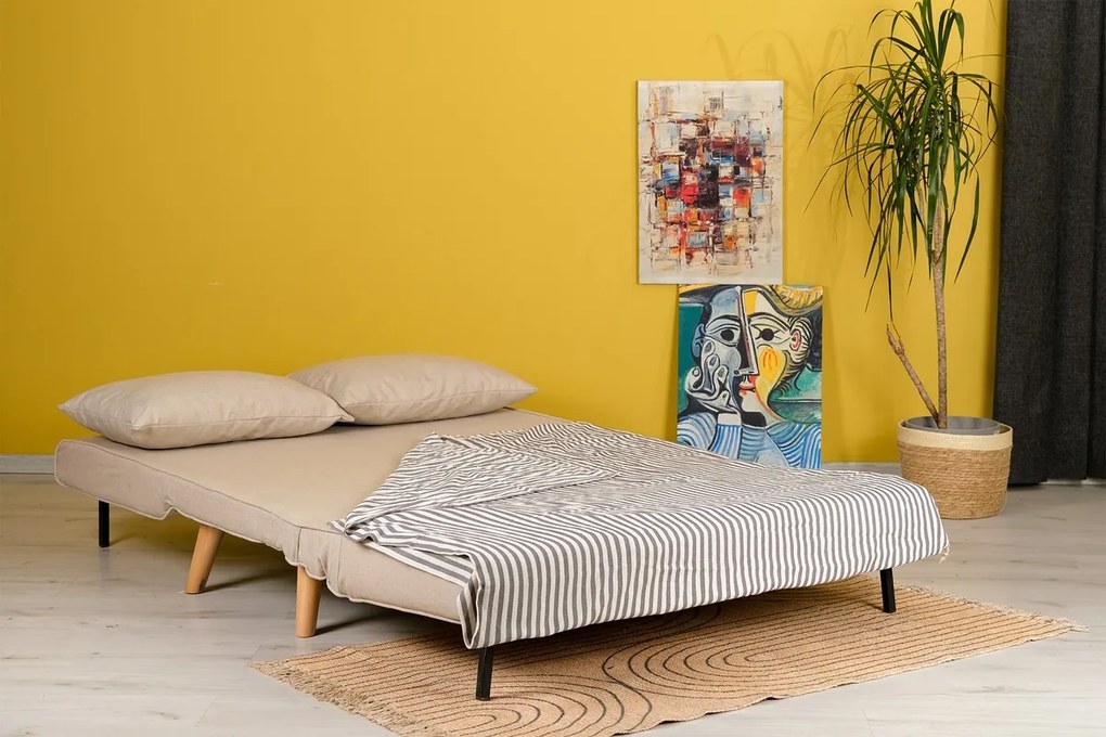 Sofa rozkładana Folde 2 kremowa