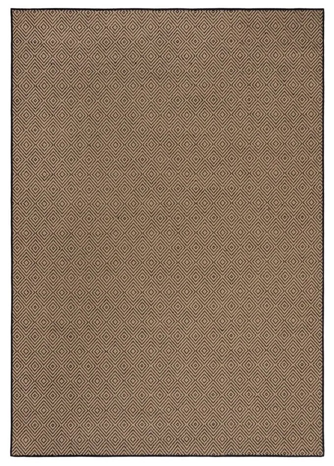 Czarno-naturalny dywan z juty 120x170 cm Diamond – Flair Rugs