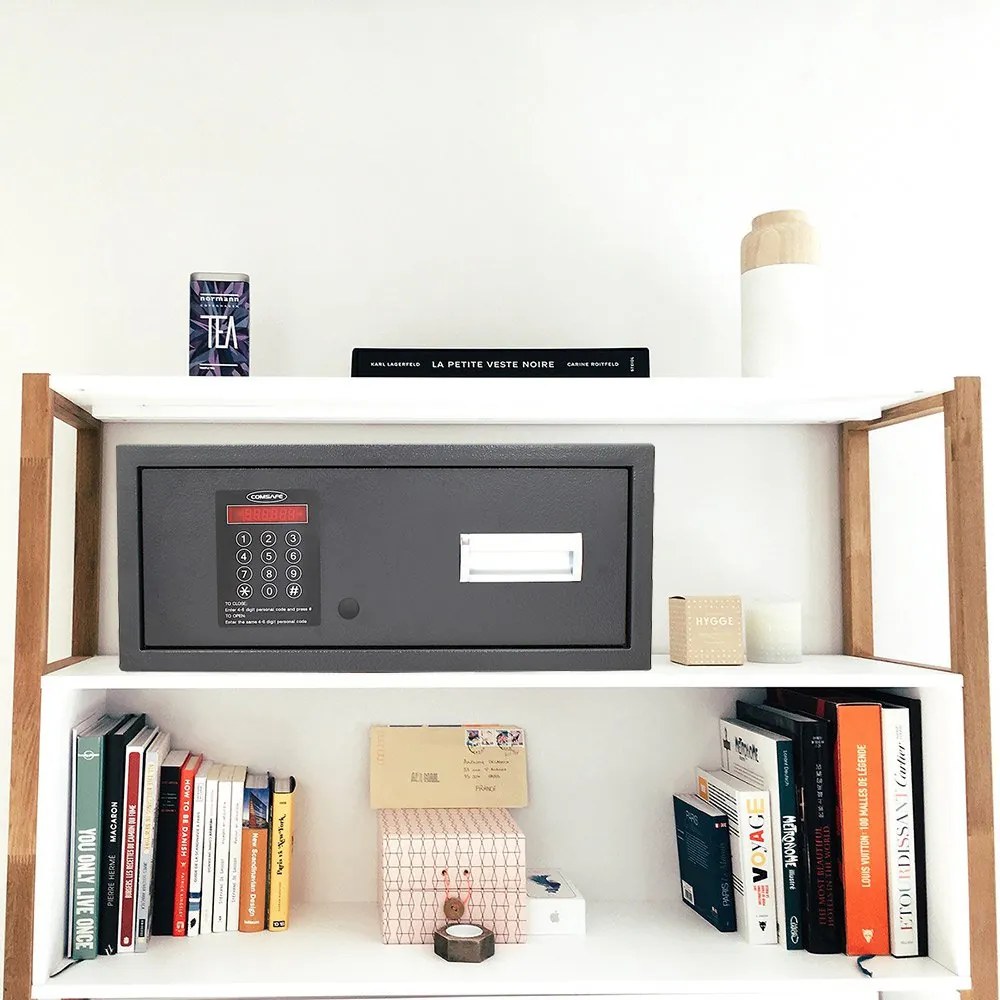 Sejf meblowy do szuflad MOTION 1, zamek elektroniczny, 200 x 470 x 370 mm