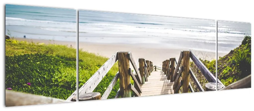 Obraz - Wejście na plażę (170x50 cm)