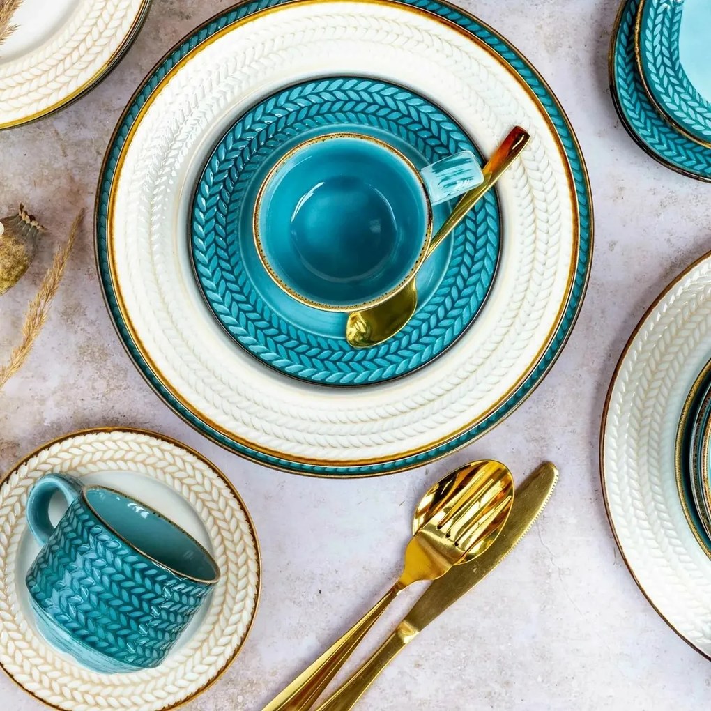 Mäser Zestaw do kawy 12 szt. PROSPERO – turkusowy