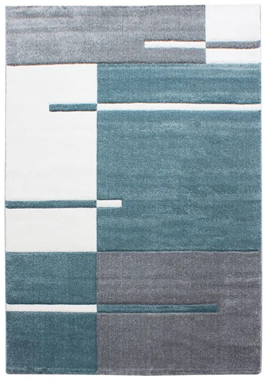Dywan nowoczesny Hawaii 3D szaro-kremowo-turkusowy 160 cm x 230 cm