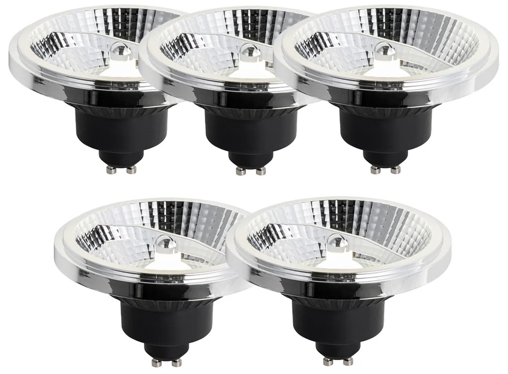 Zestaw 5 ściemnialnych żarówek LED GU10 111mm 10.5W 770 lm 4000K