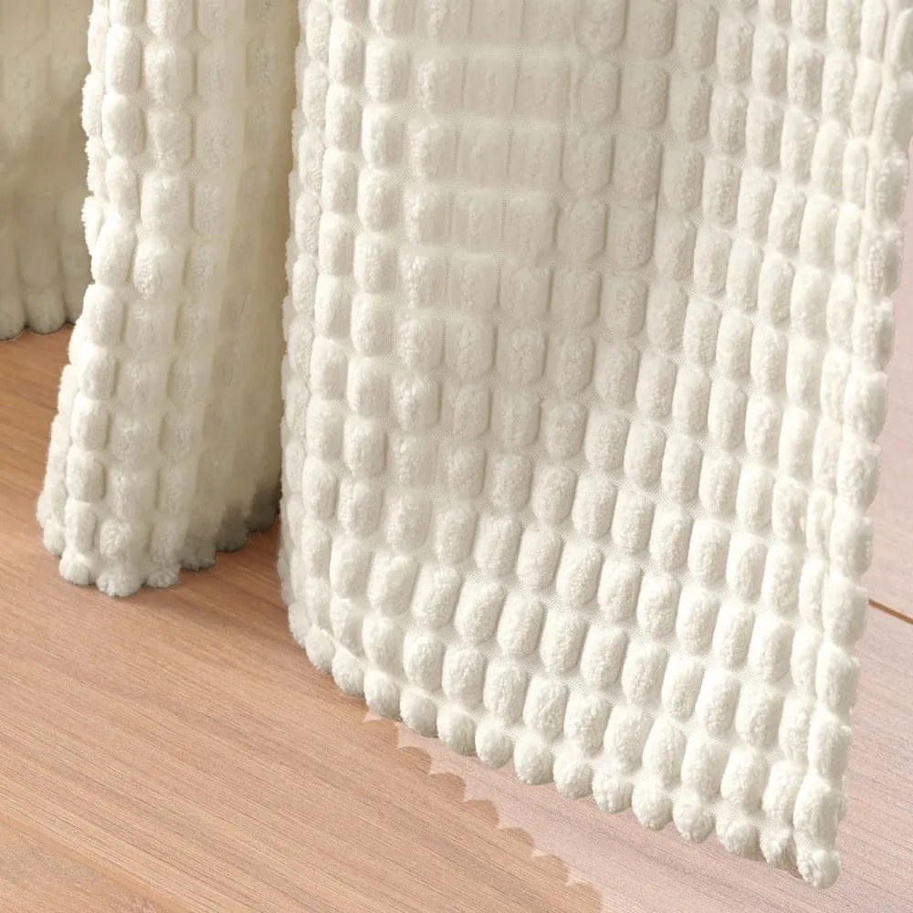 Beżowa aksamitna zasłona 140x260 cm Swing – douceur d'intérieur