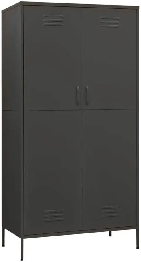 Stalowa szafa gospodarcza dwudrzwiowa antracyt C7-G10