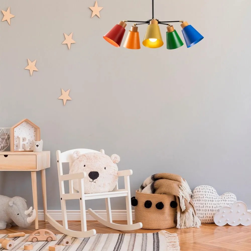 Lampa dziecięca z metalowym kloszem ø 58 cm Manavgat – Opviq lights