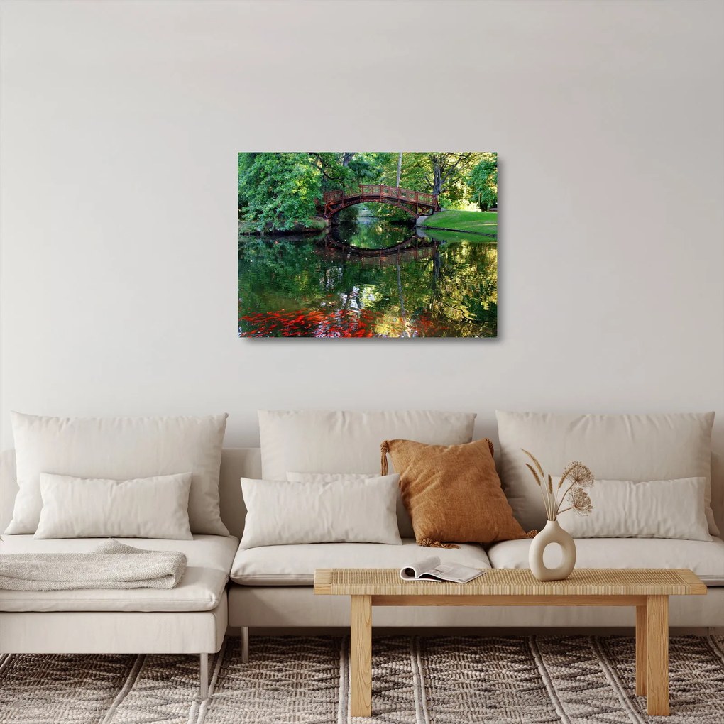 Obraz na szkle - rzeka (70x50 cm)
