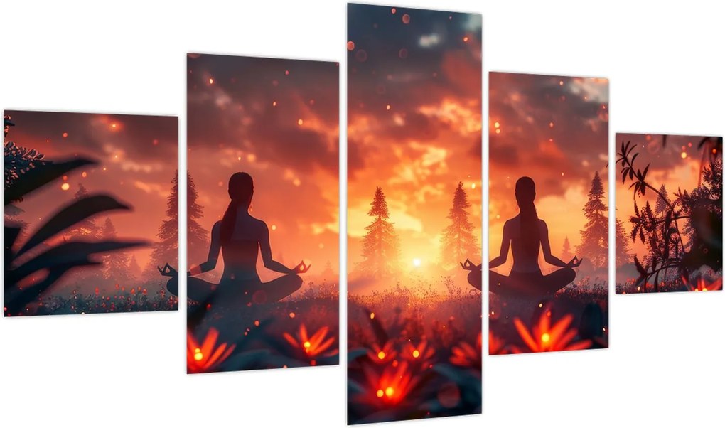 Obraz - Joga w przyrodzie (125x70 cm)