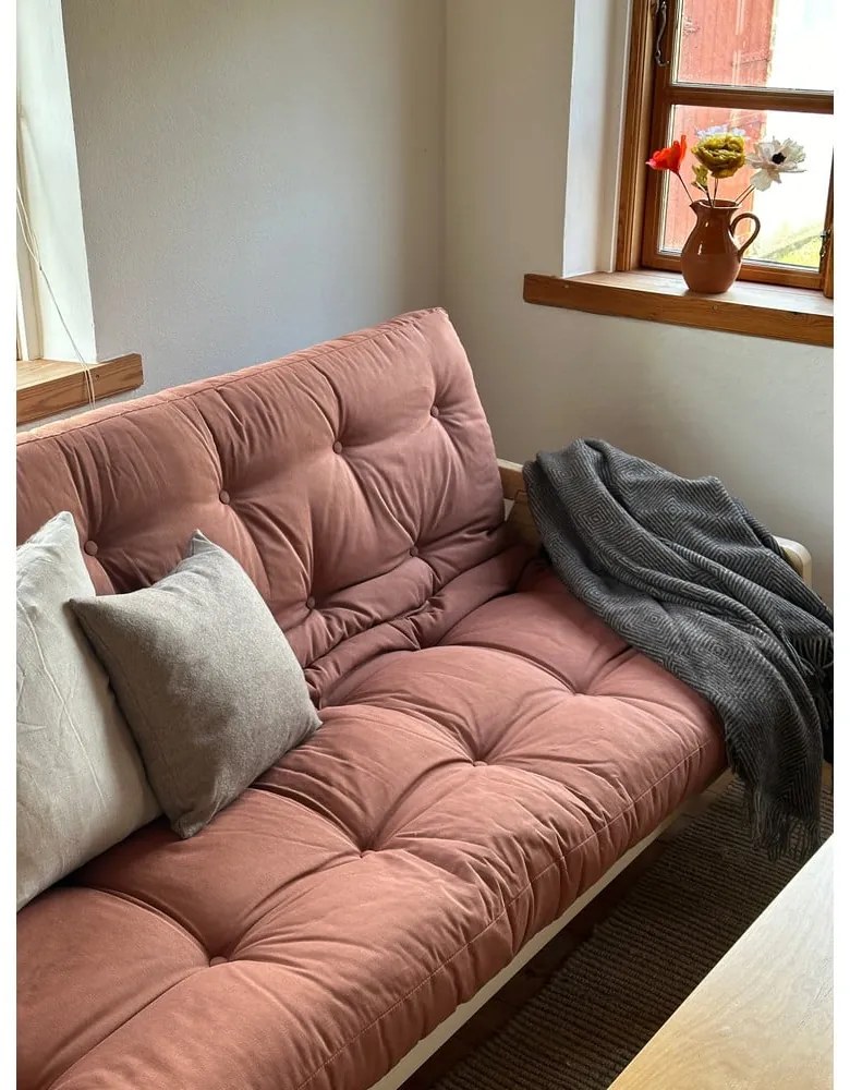 Turkusowa rozkładana sofa 204 cm Grab – Karup Design