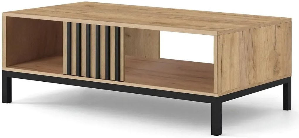 Dwupoziomowa ława kawowa z lamelami K6-K54