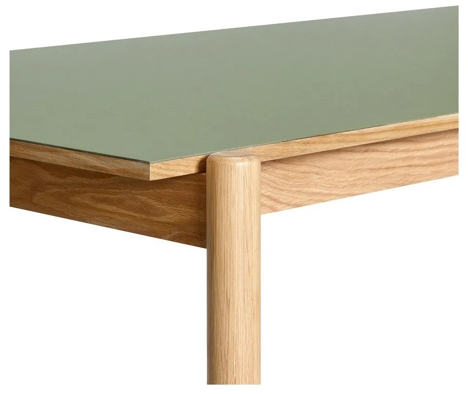 Stół z litego drewna dębowego 107x190 cm Oblique – Hübsch