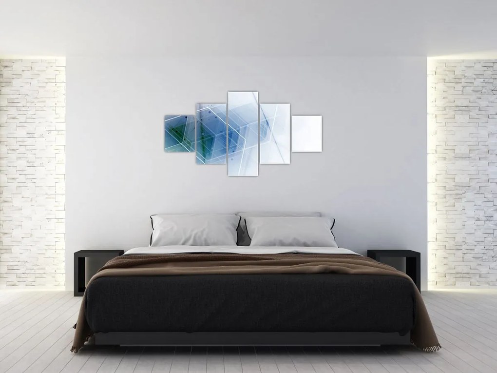 Obraz - Kształty geometryczne (125x70 cm)