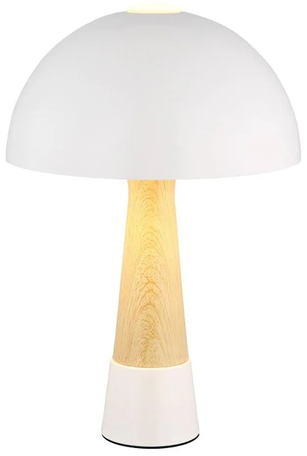 Globo 51570122 - Lampa stołowa PAULIN 1xE27ILLU/40W/230V biała