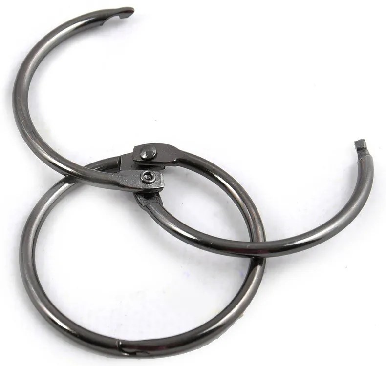 Kółka do zasłony prysznicowej w kolorze matowej czerni zestaw 12 szt. Ringo Small – Spirella