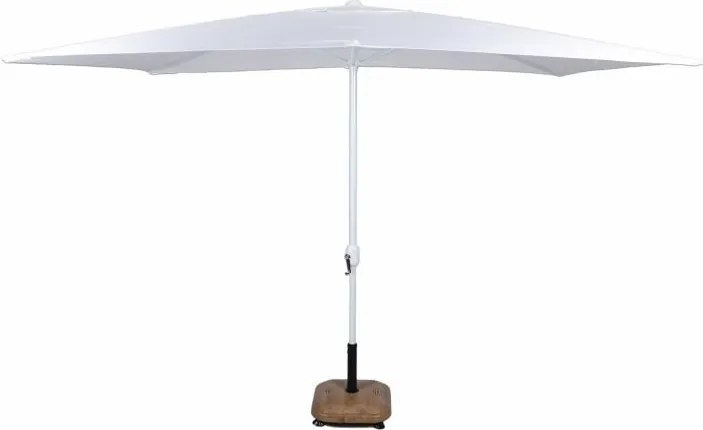 Parasol ogrodowy prostokątny biały 2 x 3 m