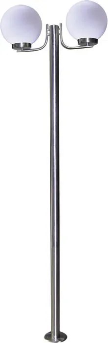 Podwójna stojąca lampa zewnętrzna ogrodowa kula - S275 P1-M82