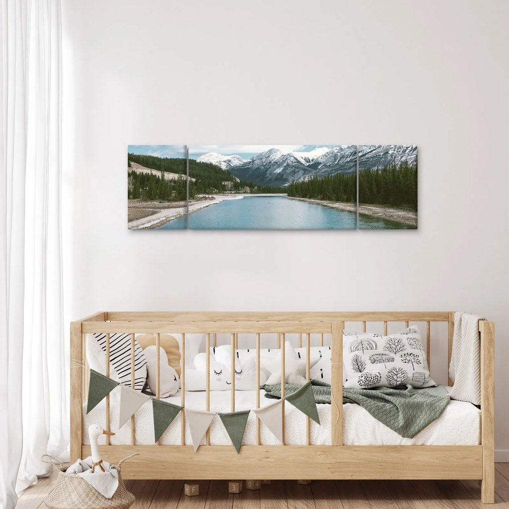 Obraz górskiego krajobrazu (170x50 cm)