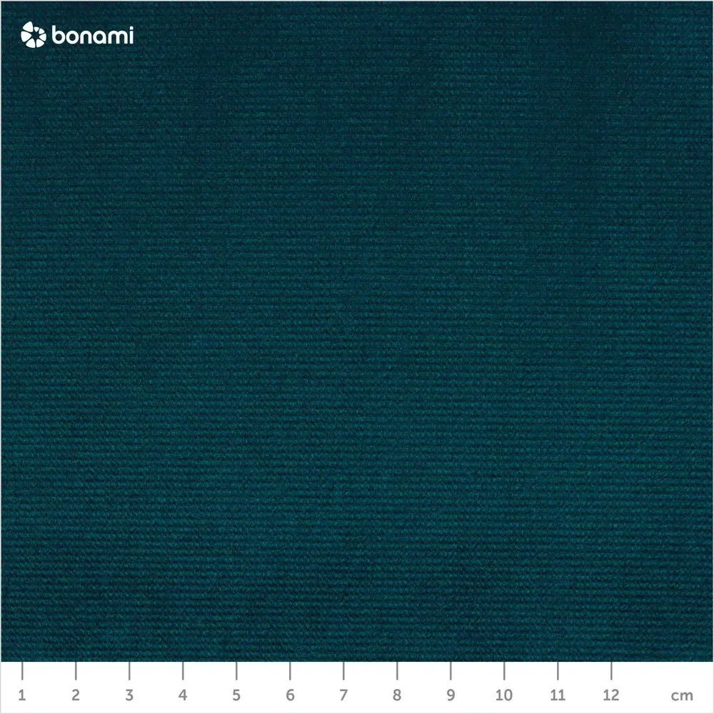 Turkusowy aksamitny rozkładany narożnik (lewostronny) Lofty Lilly – Miuform